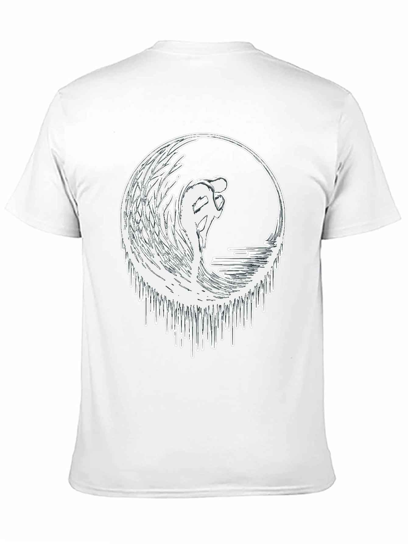 Surfing Wave Graphic Tee - Black