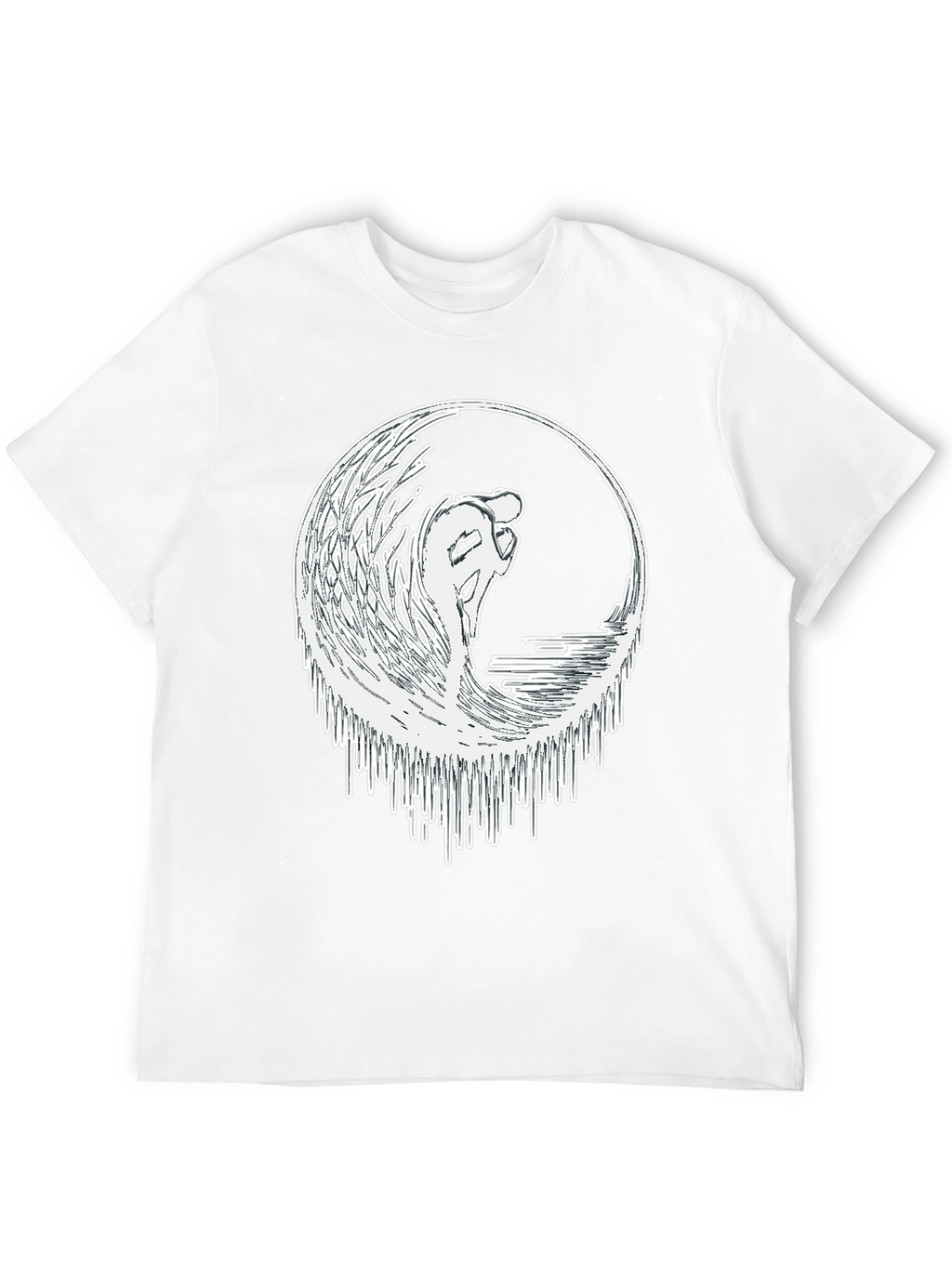 Surfing Wave Graphic Tee - Black