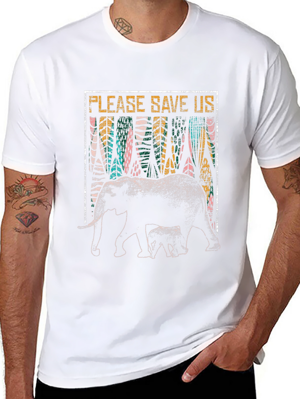 Save the Elephants Graphic T-Shirt