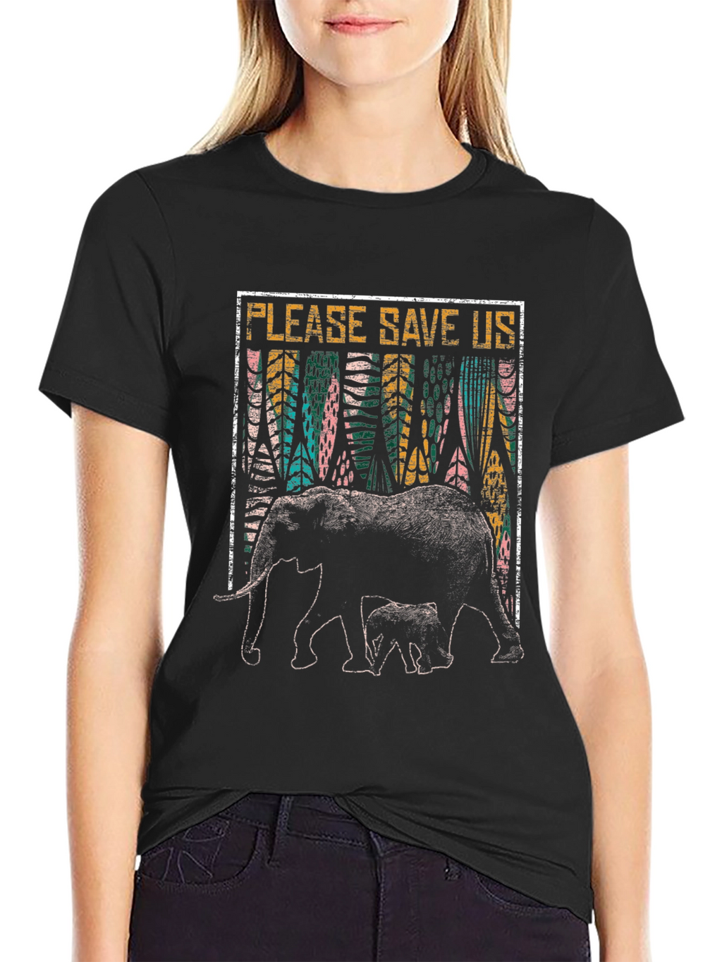 Save the Elephants Graphic T-Shirt