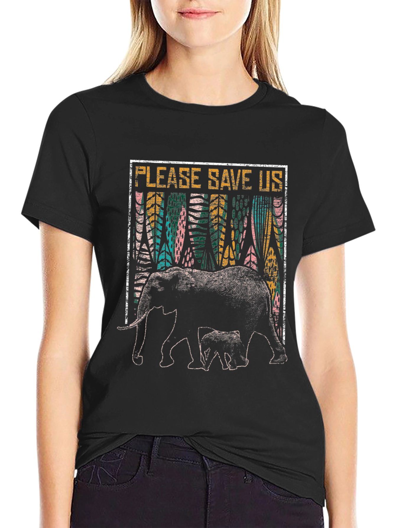 Save the Elephants Graphic T-Shirt