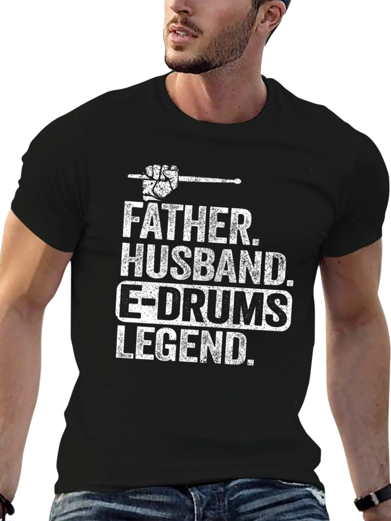 Father Husband E-Drums Legend T-Shirt