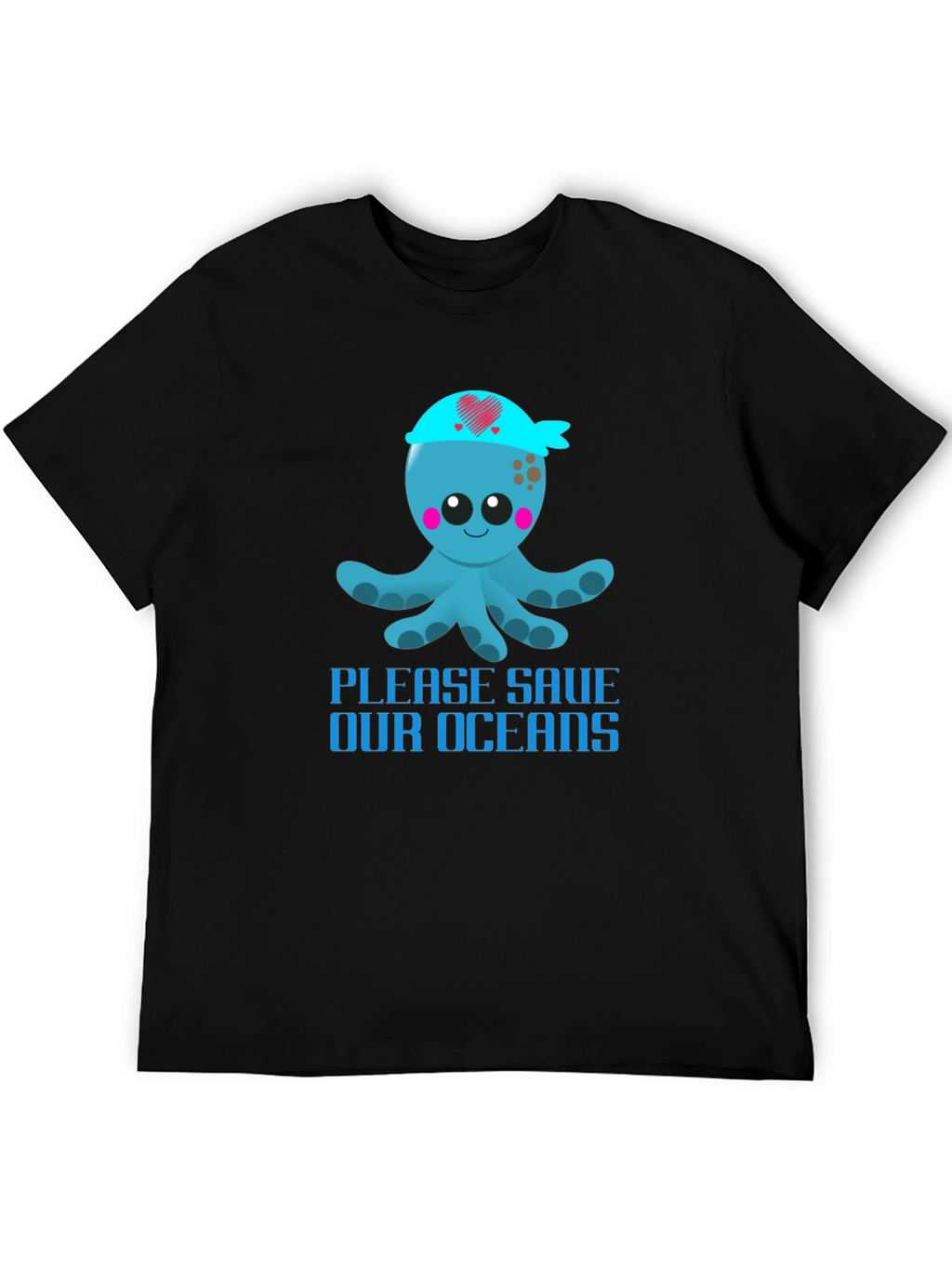 Save Our Oceans Octopus Graphic T-Shirt