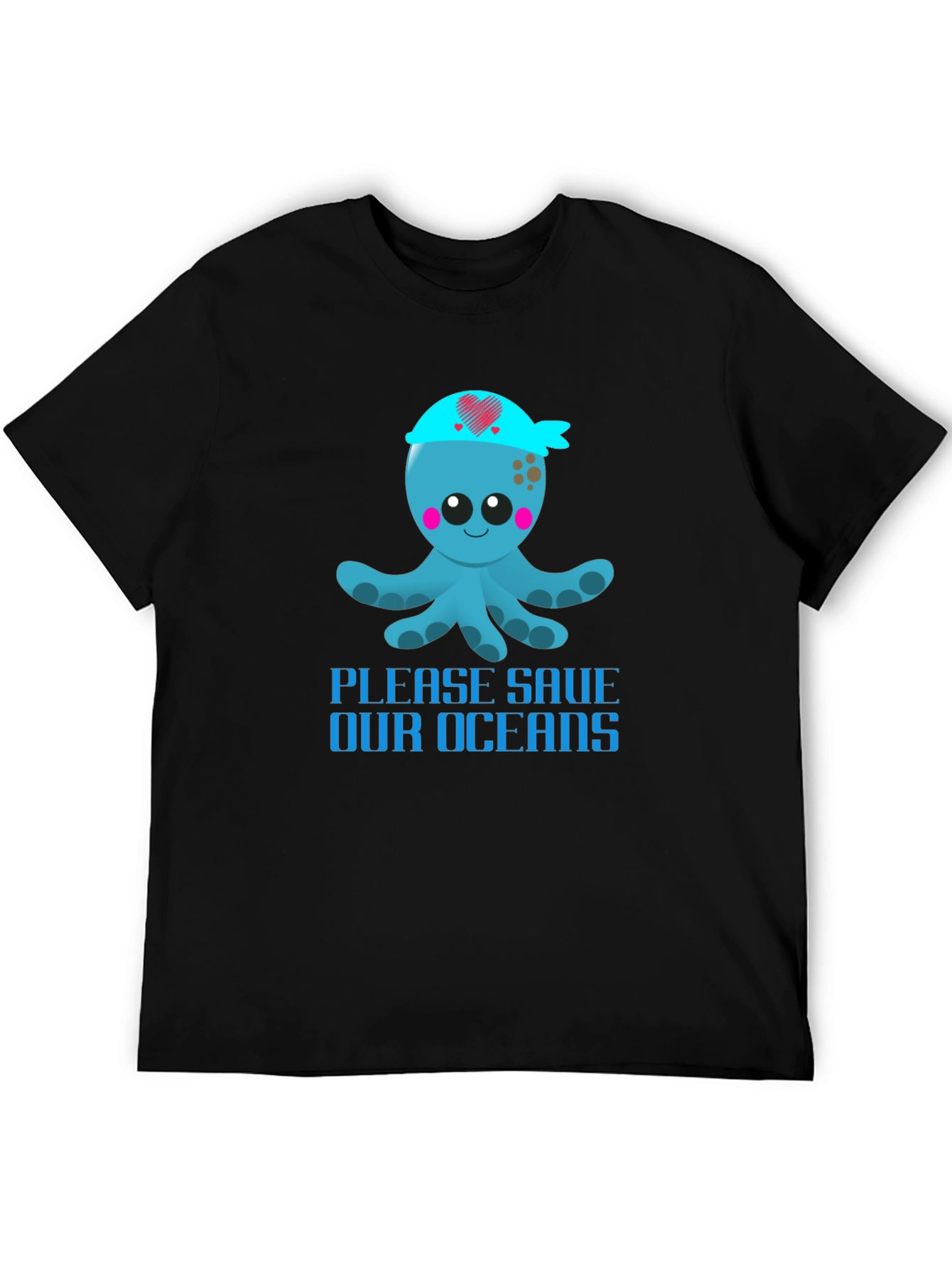 Save Our Oceans Octopus Graphic T-Shirt