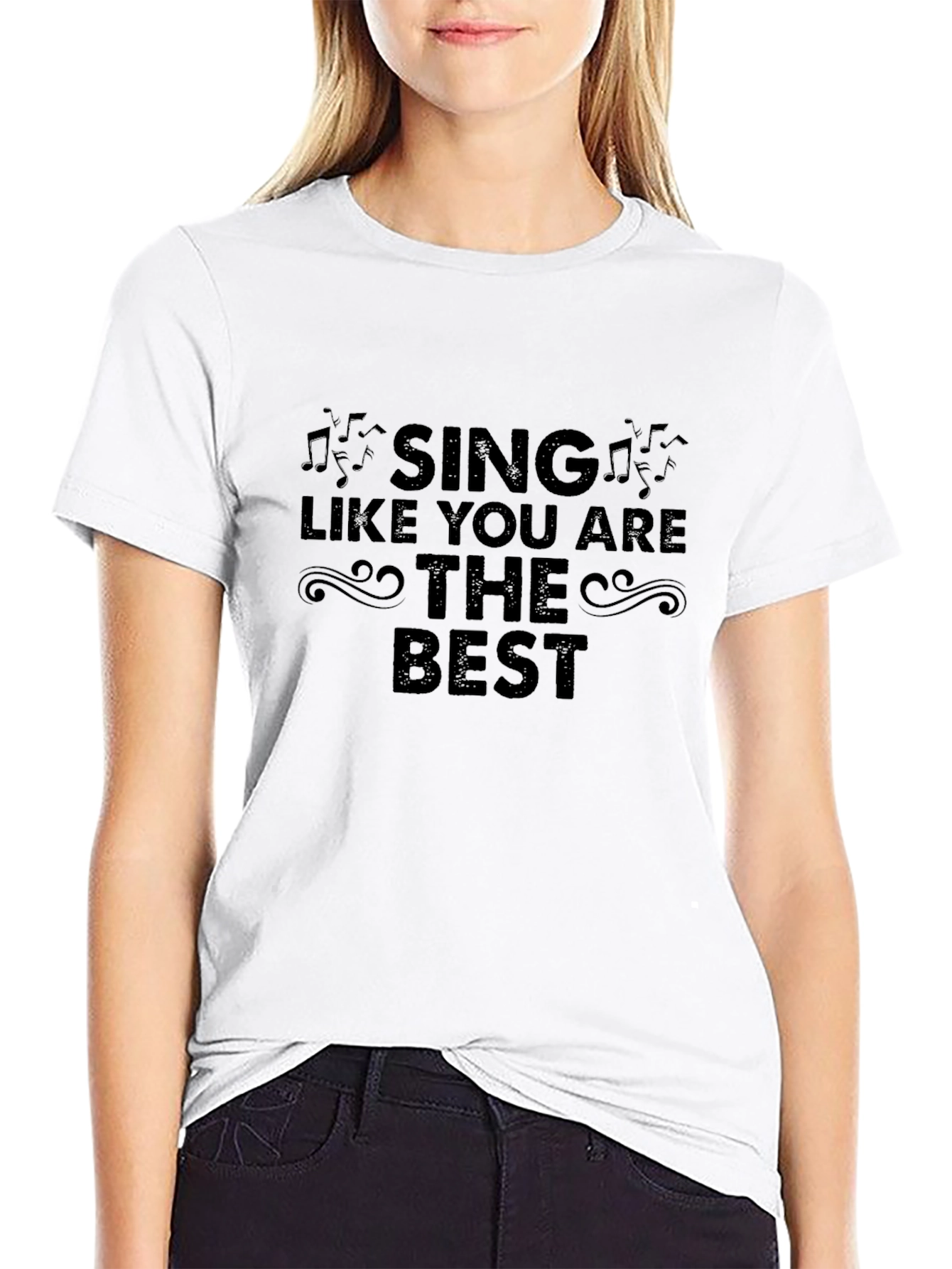 Sing Like You Are The Best Black T-Shirt