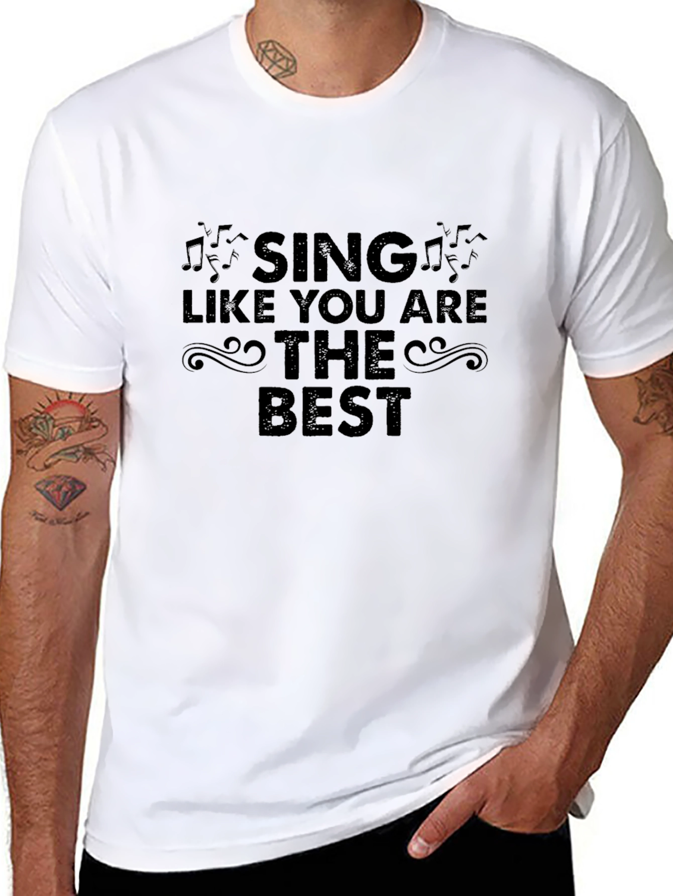 Sing Like You Are The Best Black T-Shirt