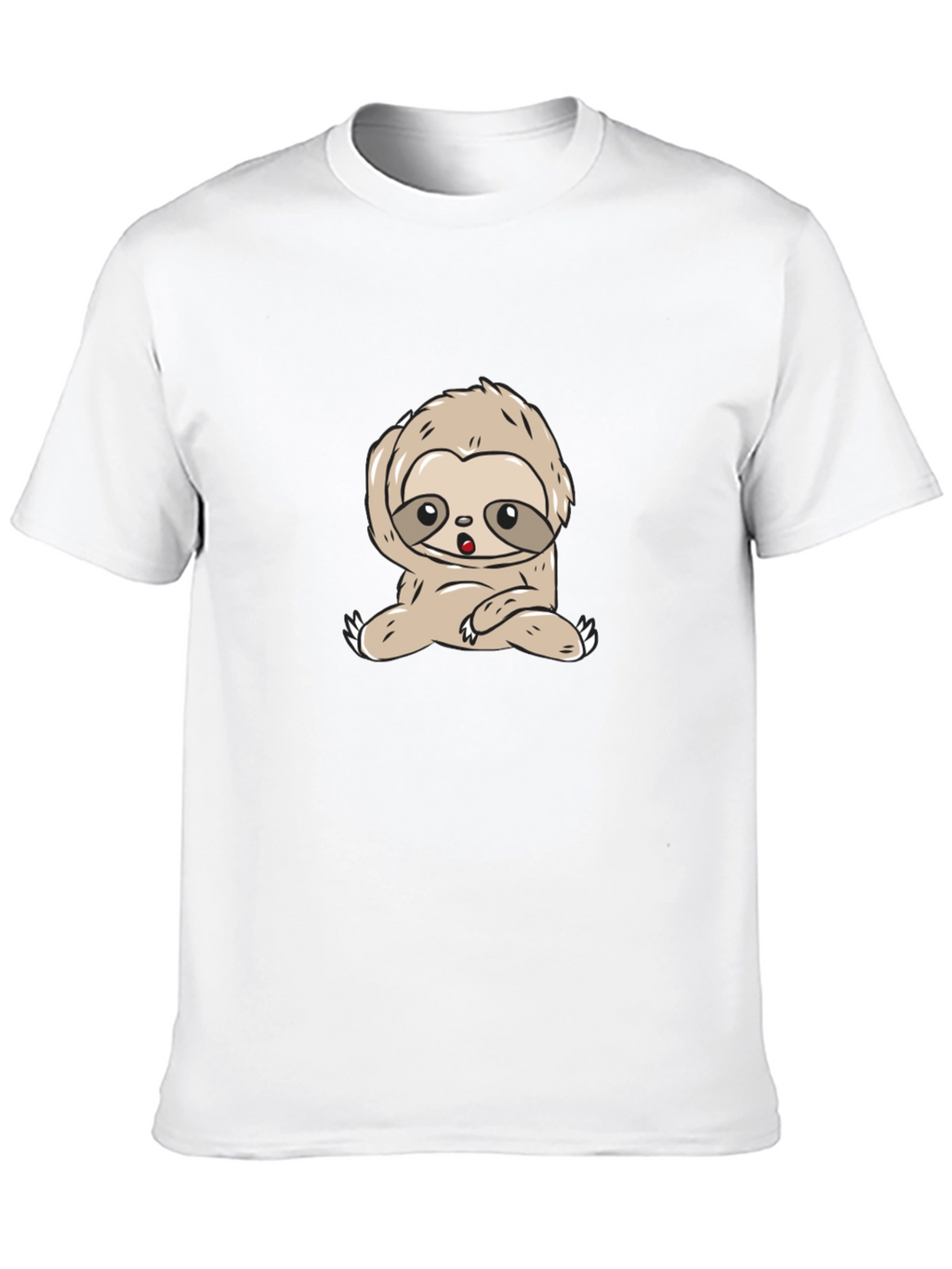 Cute Sloth Graphic T-Shirt - Relaxed Style