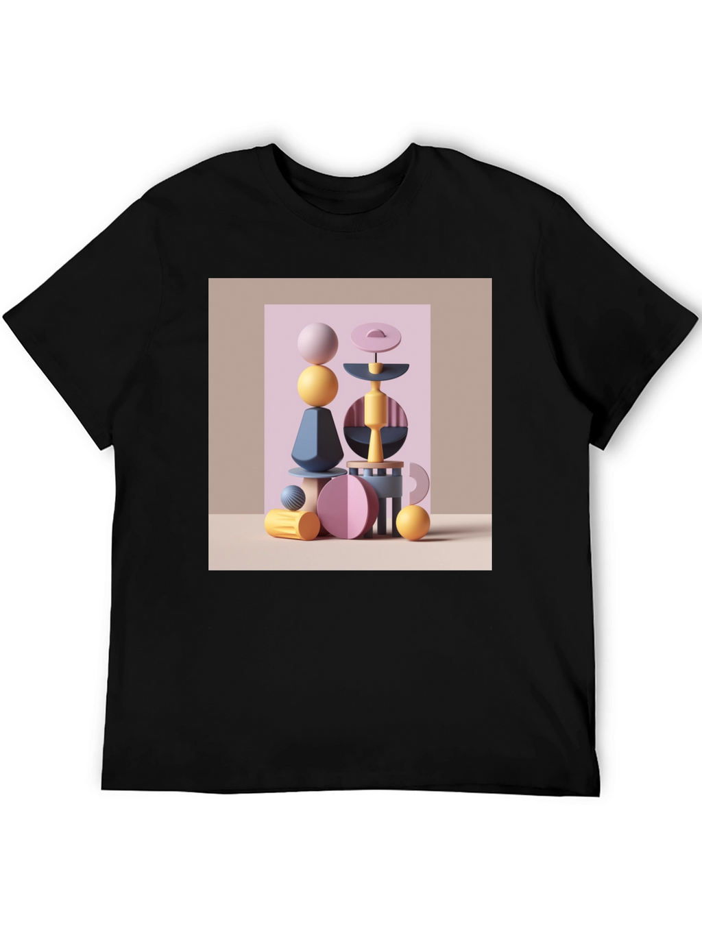 Abstract Shapes Graphic Tee - Modern Art Shirt