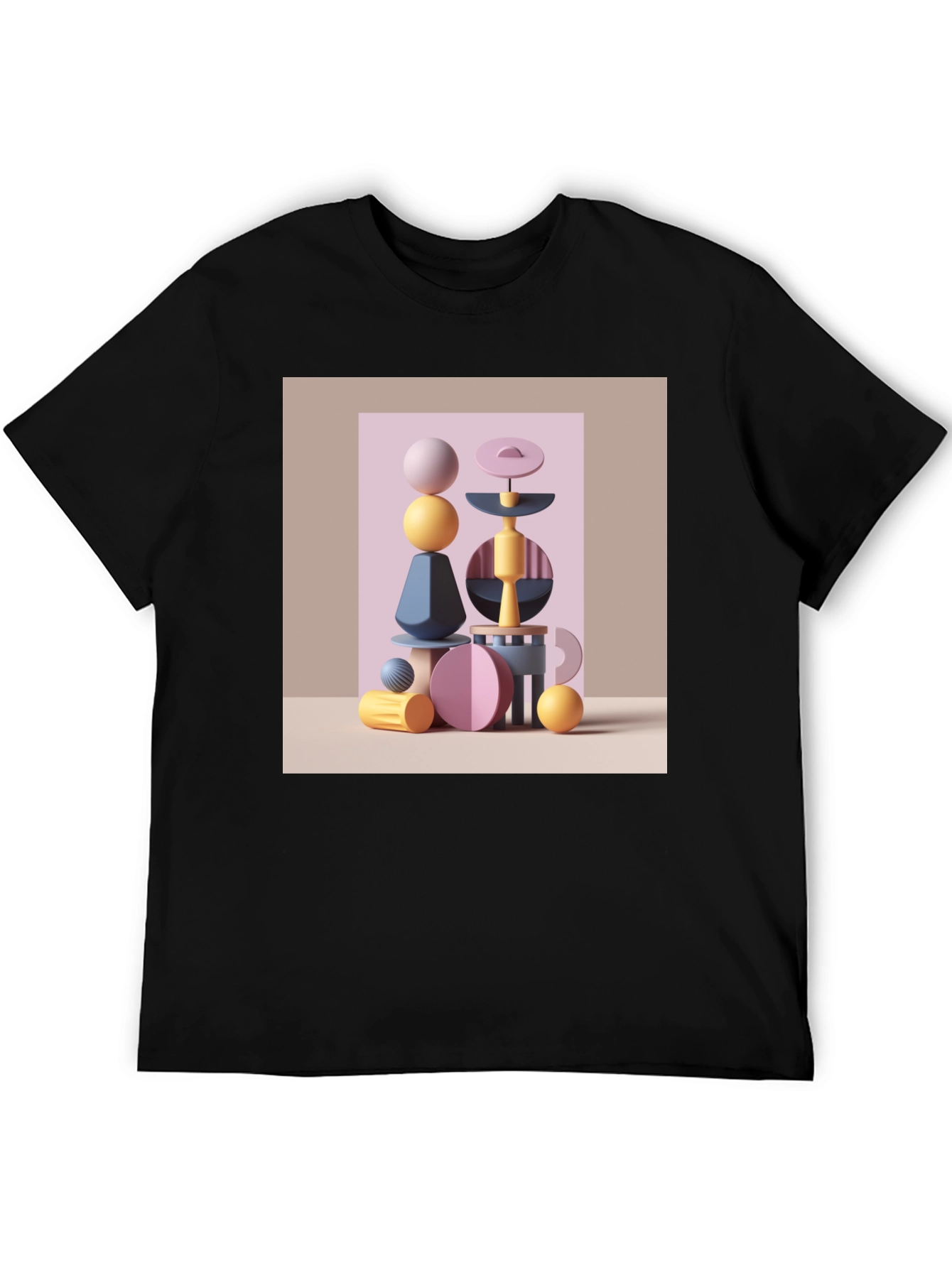 Abstract Shapes Graphic Tee - Modern Art Shirt
