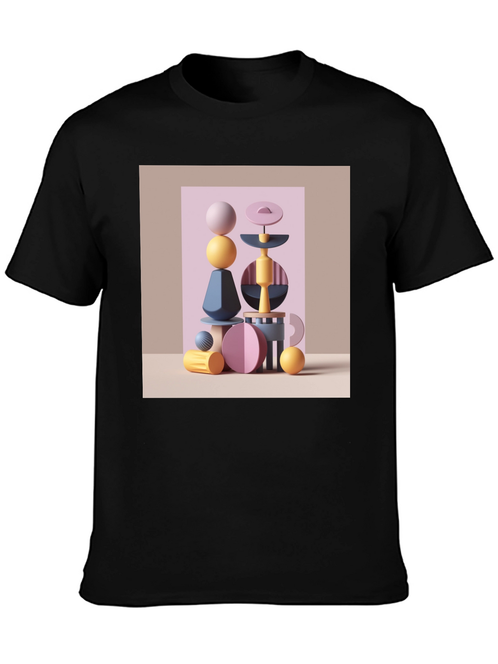 Abstract Shapes Graphic Tee - Modern Art Shirt