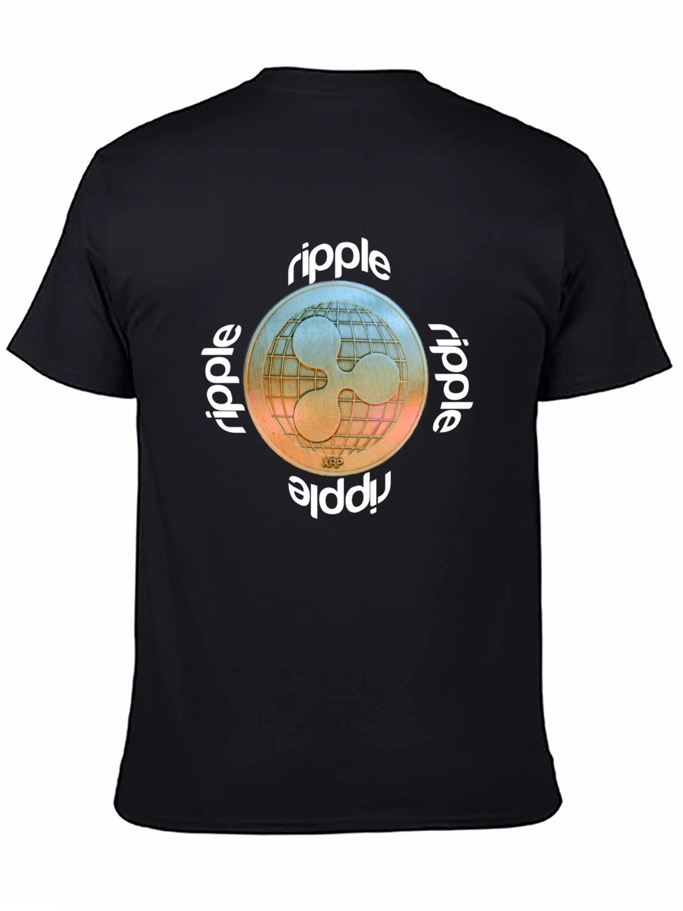 Ripple XRP Crypto T-Shirt - Black Cryptocurrency Tee