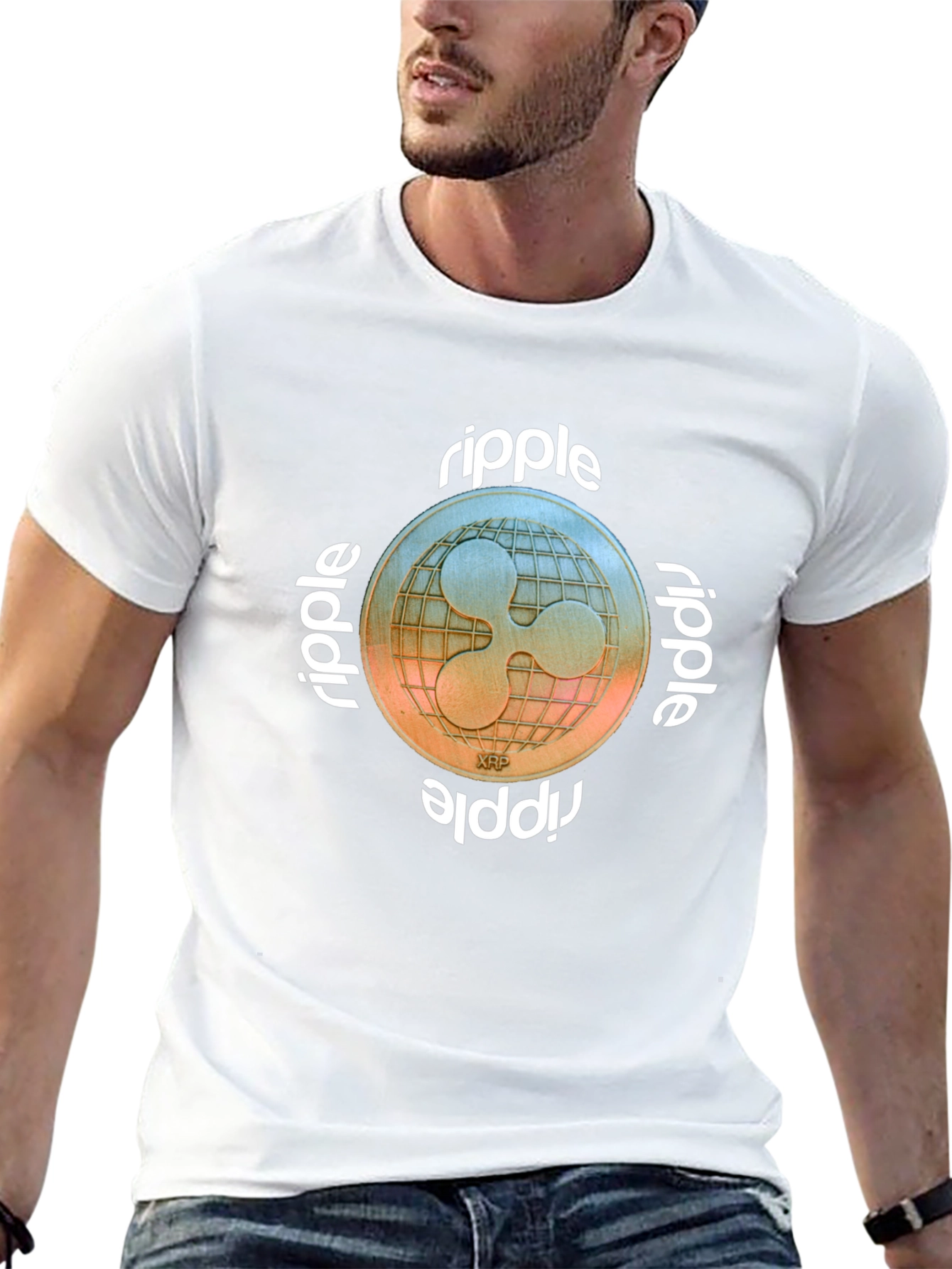 Ripple XRP Crypto T-Shirt - Black Cryptocurrency Tee