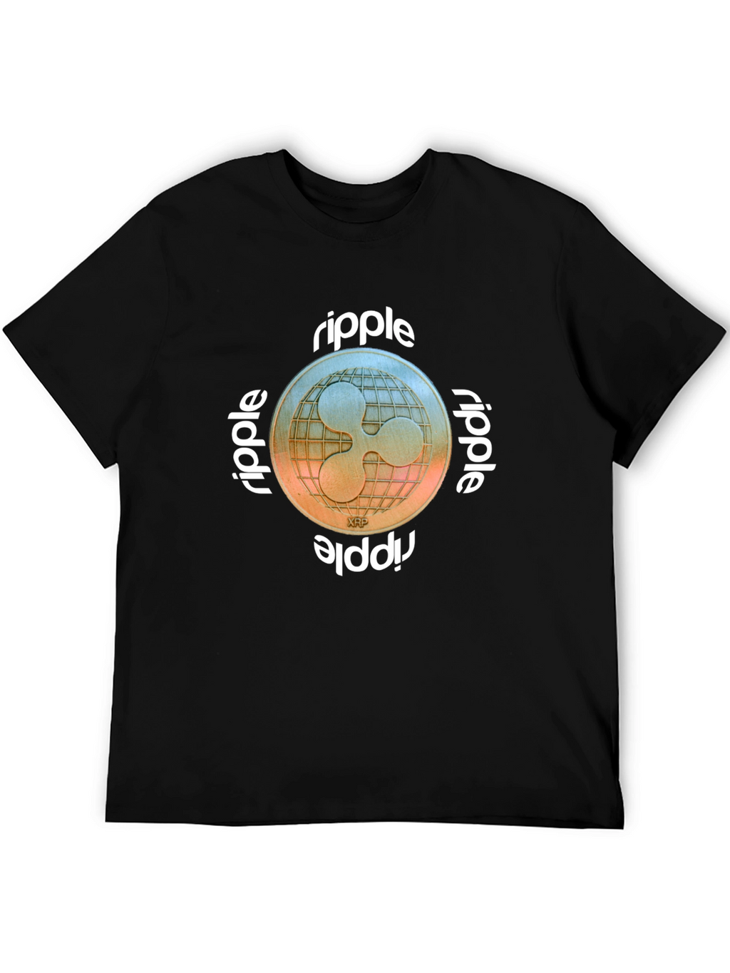 Ripple XRP Crypto T-Shirt - Black Cryptocurrency Tee