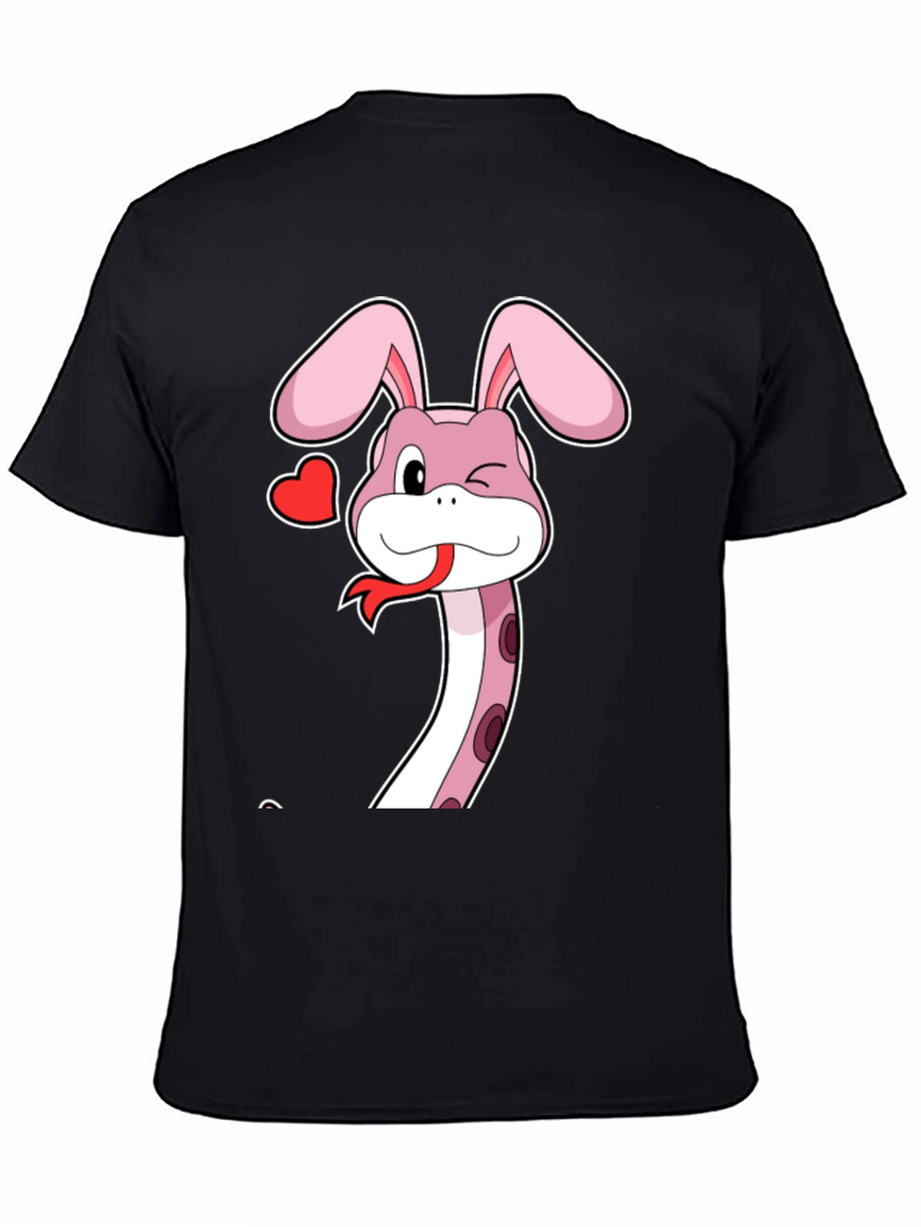 Snake Bunny Cartoon Graphic Tee