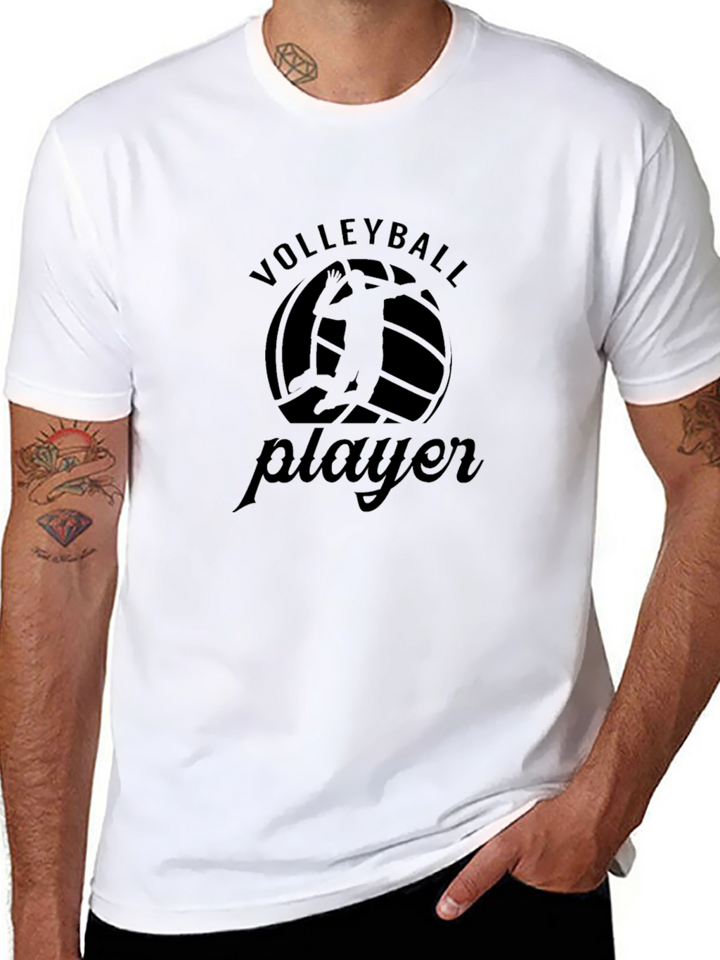 Volleyball Player Graphic T-Shirt