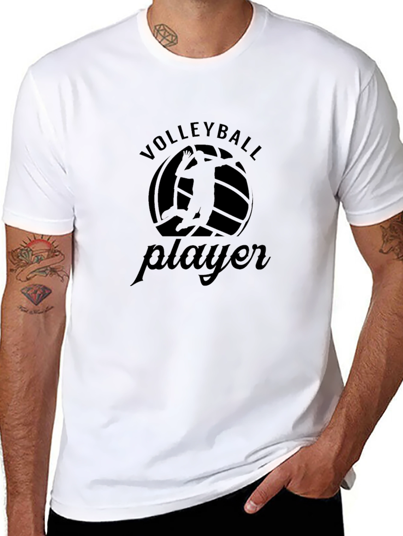 Volleyball Player Graphic T-Shirt