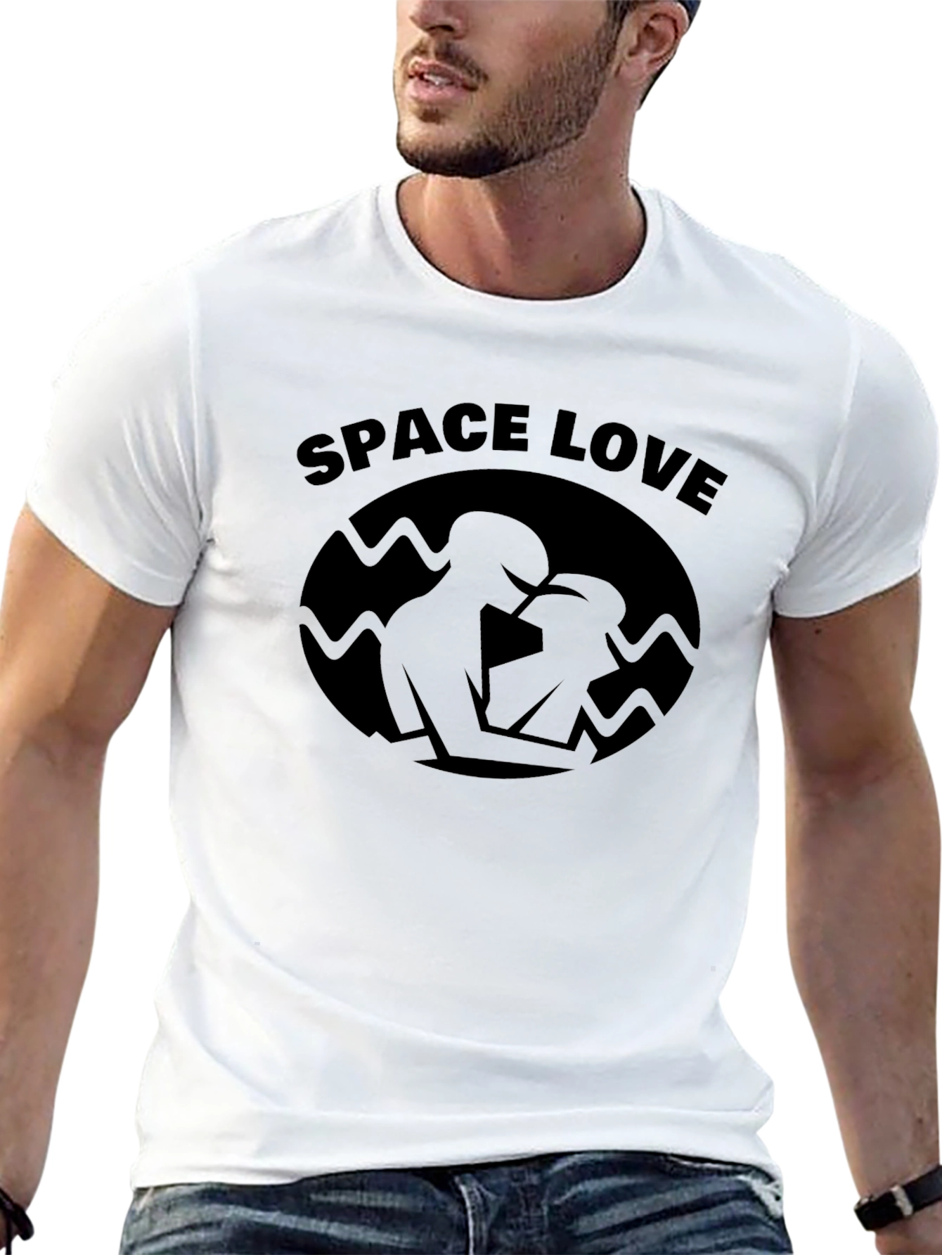 Space Love Graphic Tee - Classic Black