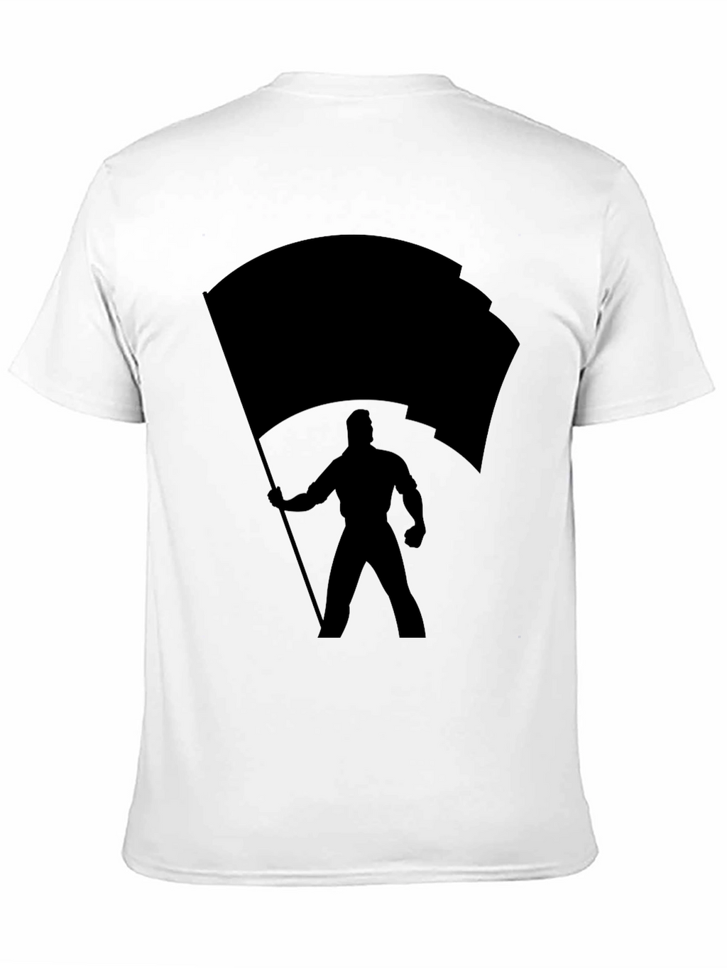Black T-Shirt with Silhouette Design