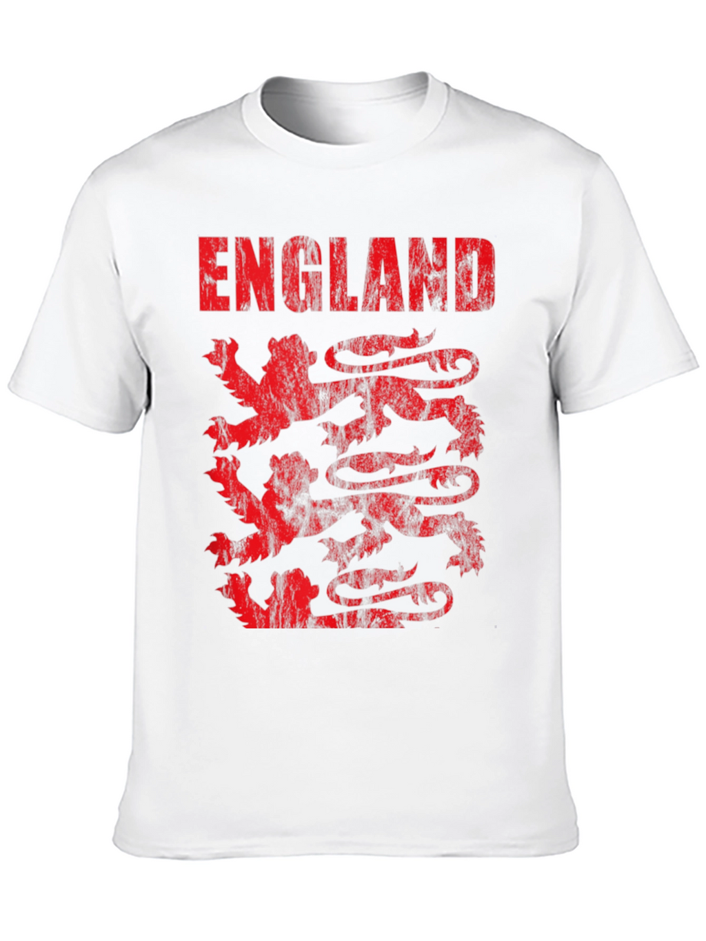 England Lions T-Shirt - Distressed Graphic Tee