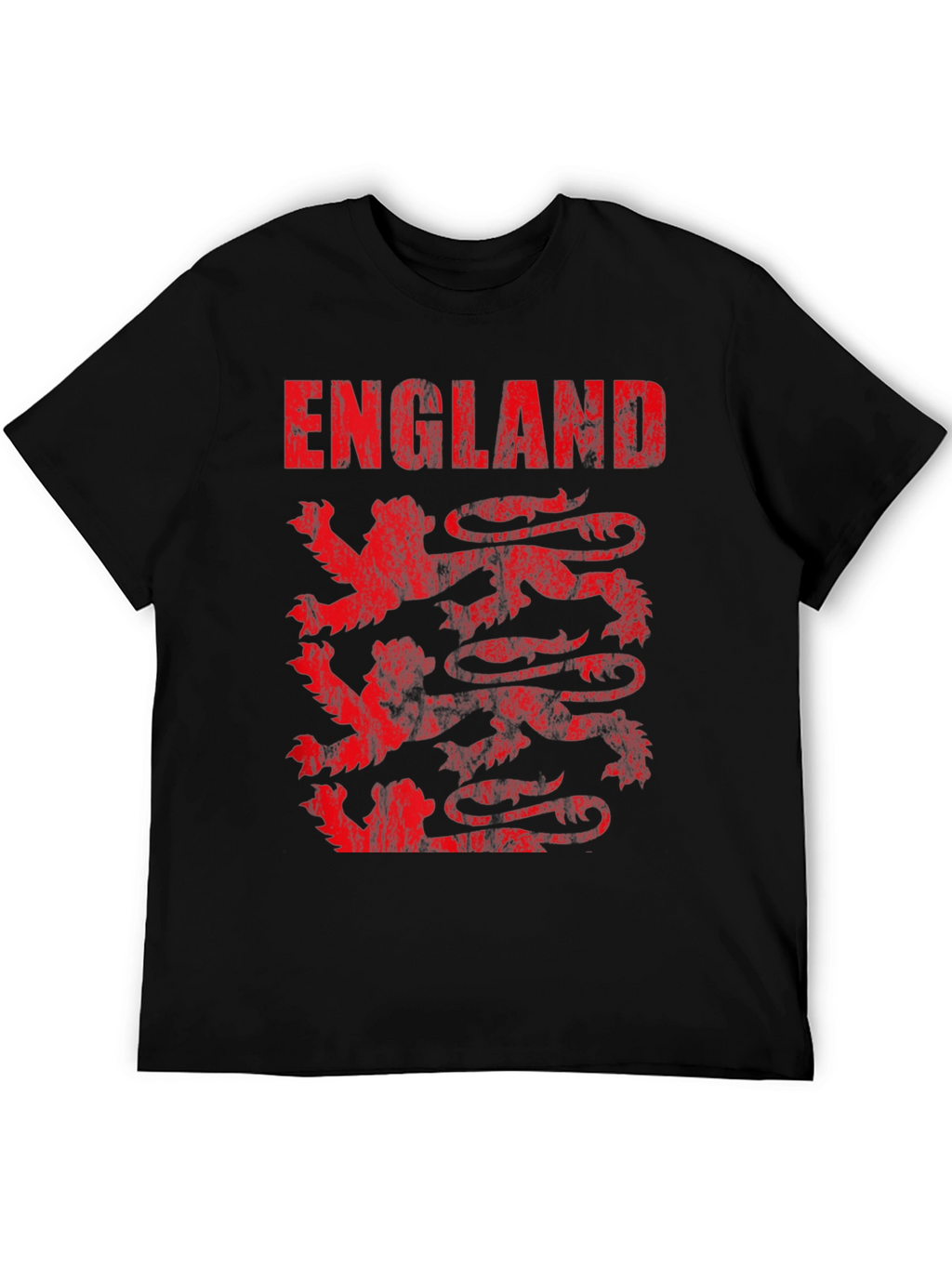 England Lions T-Shirt - Distressed Graphic Tee