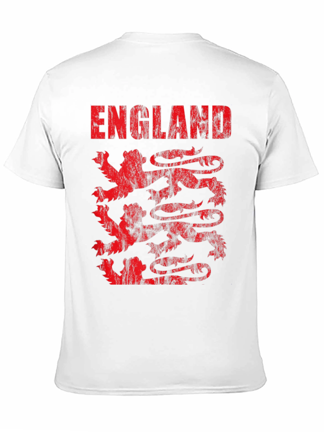 England Lions T-Shirt - Distressed Graphic Tee