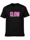 Glow Graphic Tee - Neon Pink Print