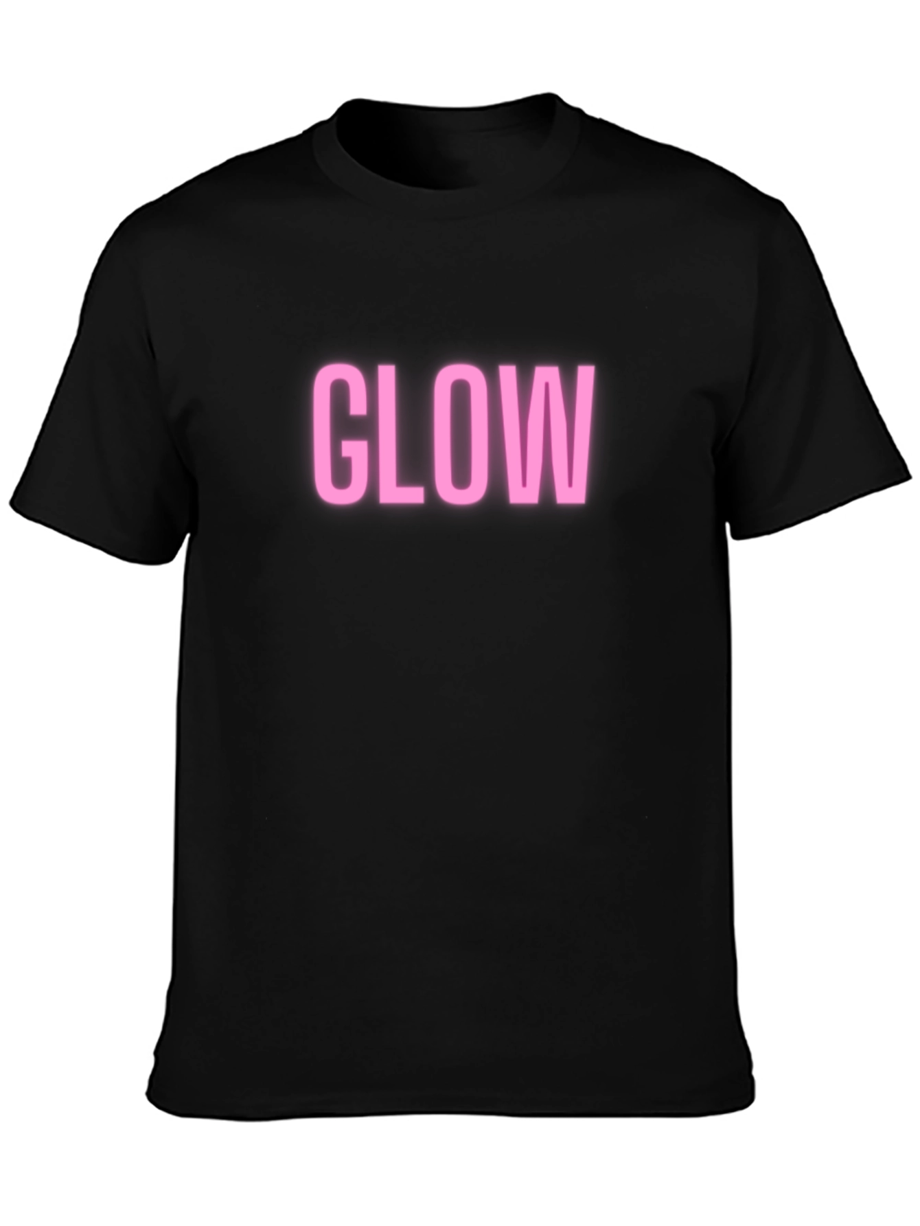 Glow Graphic Tee - Neon Pink Print