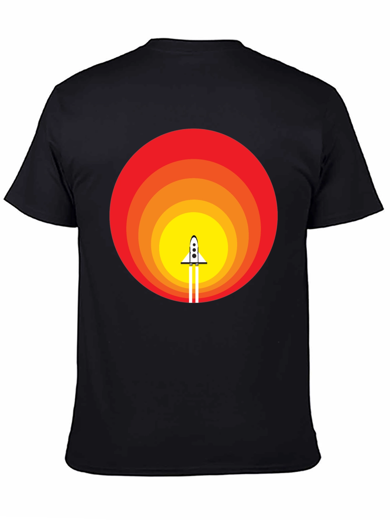 Retro Rocket Launch T-Shirt - Vintage Space Tee
