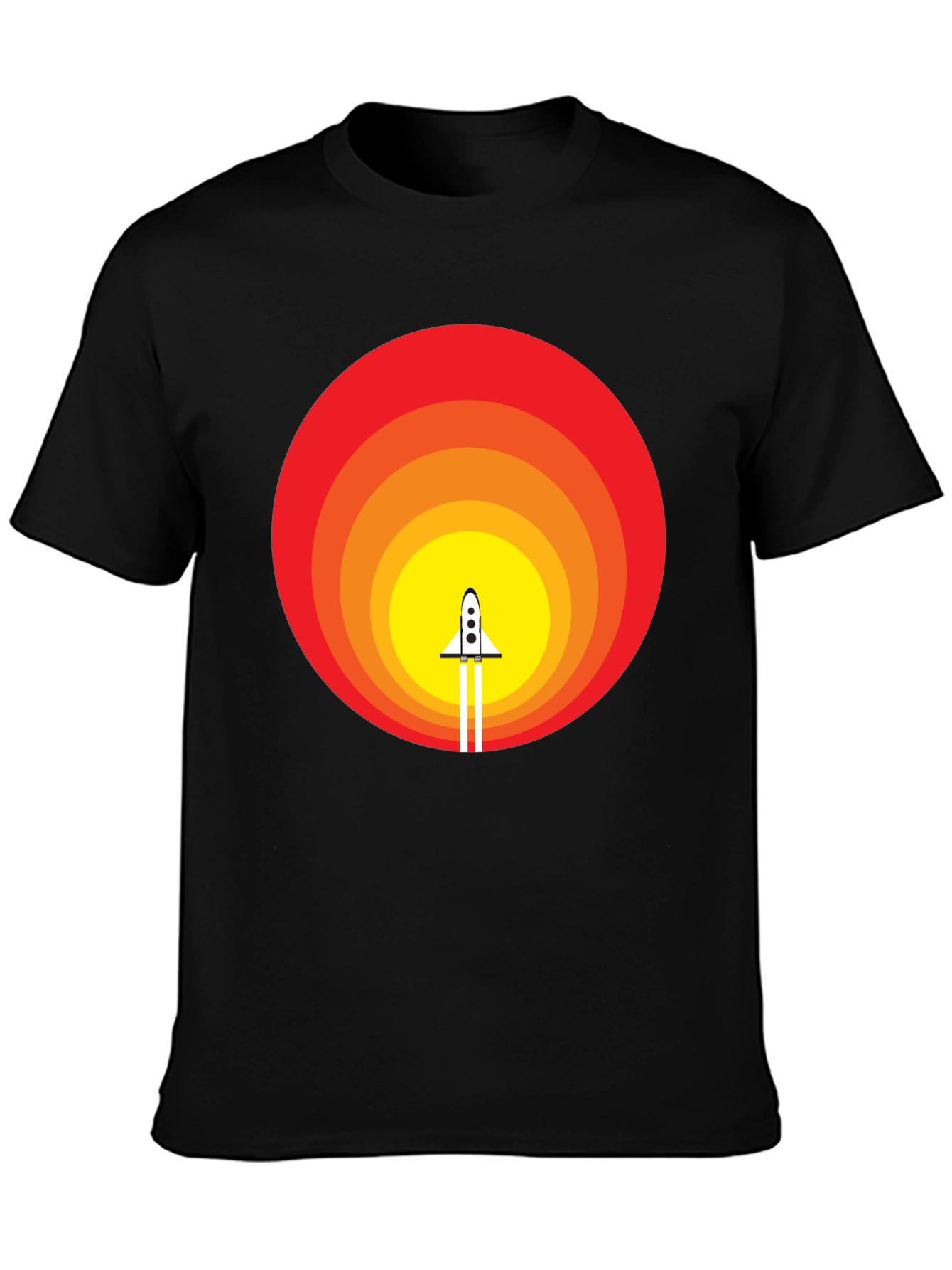 Retro Rocket Launch T-Shirt - Vintage Space Tee