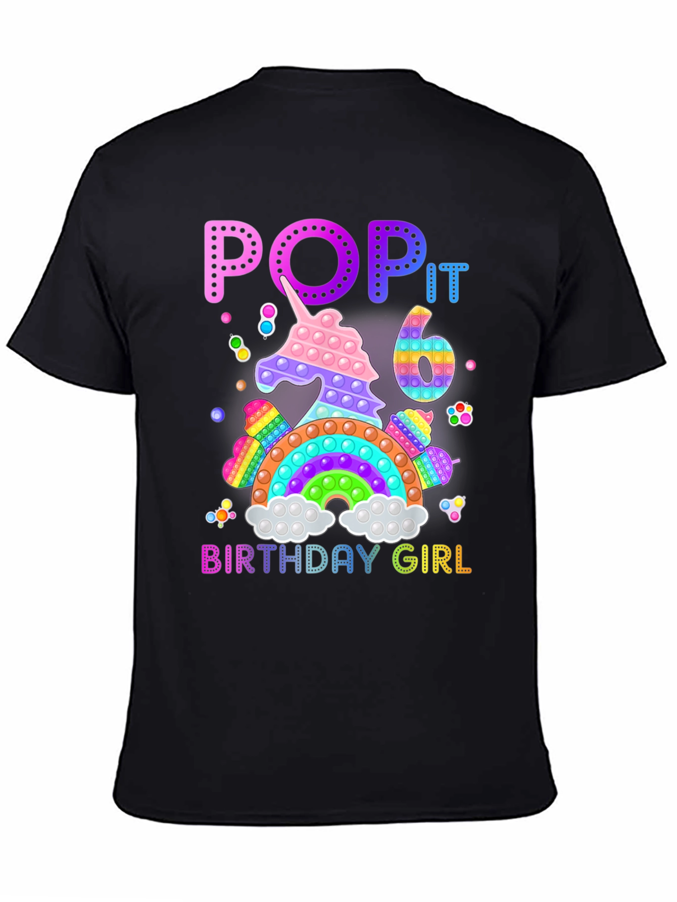 Pop It Birthday Girl T-Shirt - Size 6
