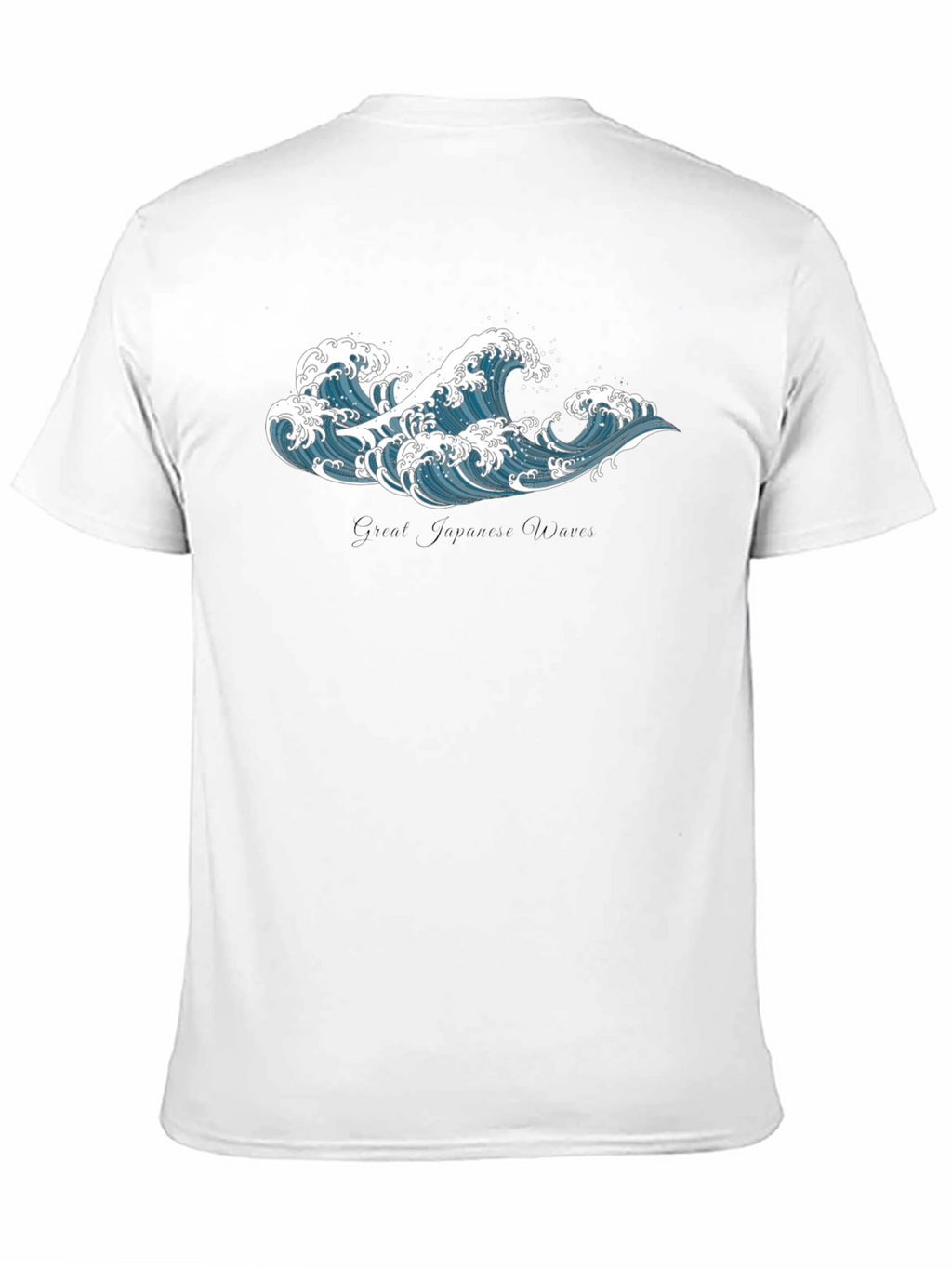 Great Wave Graphic Tee - Black Cotton T-Shirt