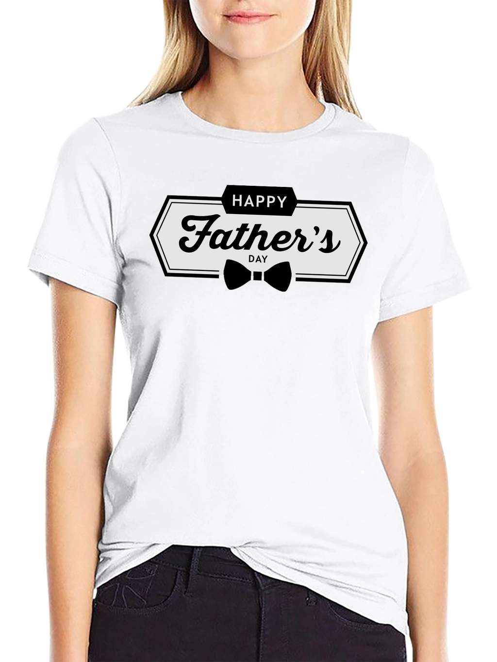 Happy Fathers Day T-Shirt - Black