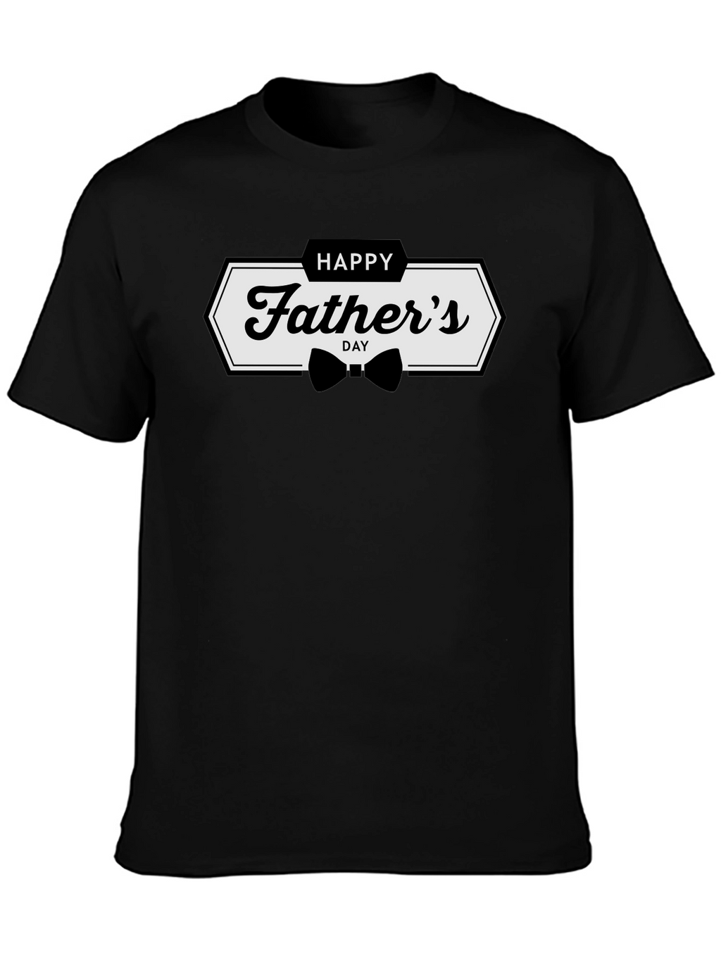 Happy Fathers Day T-Shirt - Black