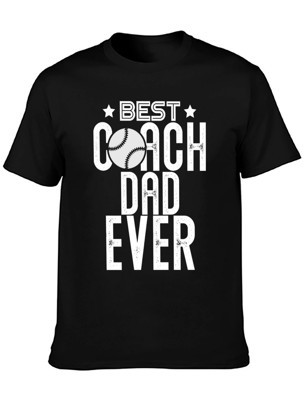 Best Coach Dad Ever T-Shirt Baseball Gift