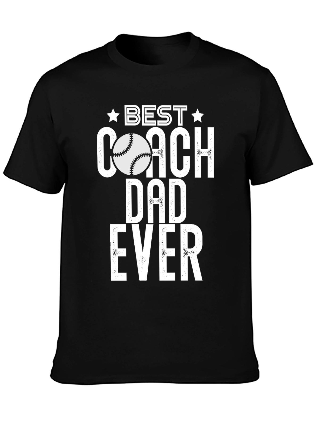Best Coach Dad Ever T-Shirt Baseball Gift