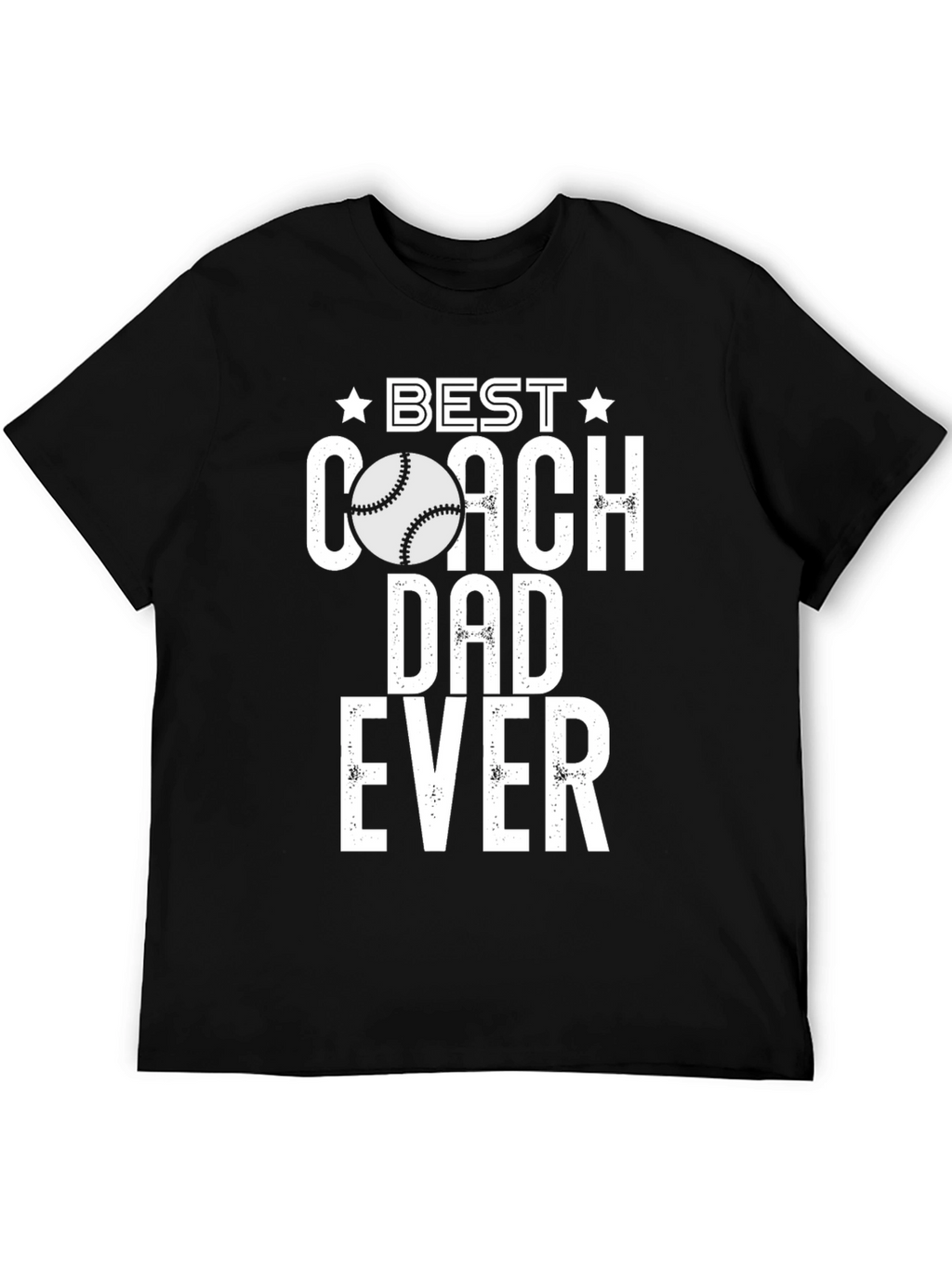 Best Coach Dad Ever T-Shirt Baseball Gift