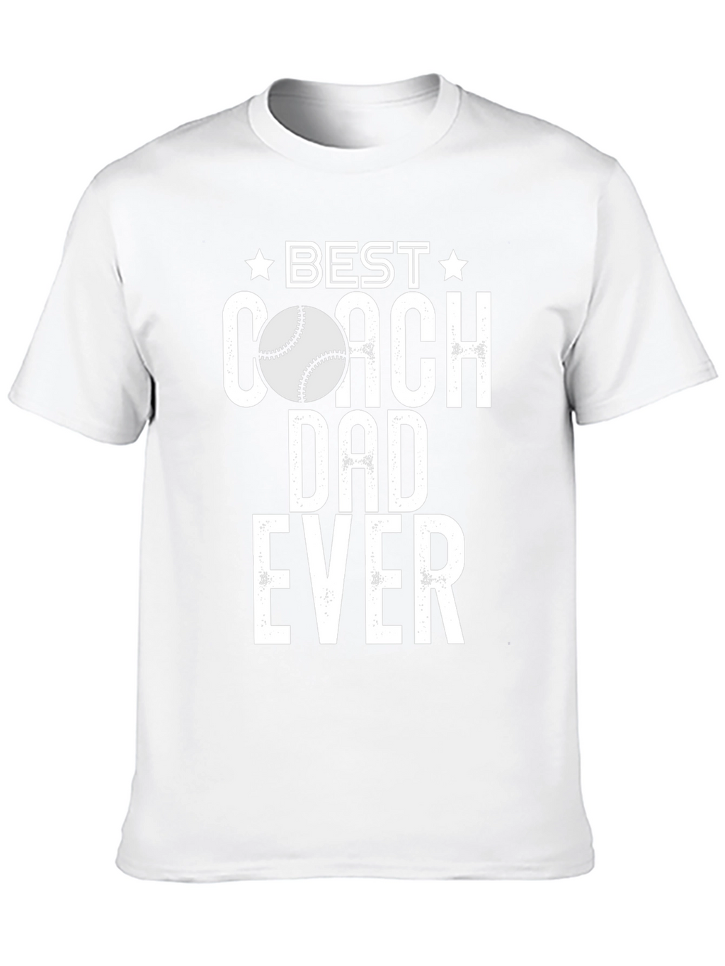 Best Coach Dad Ever T-Shirt Baseball Gift