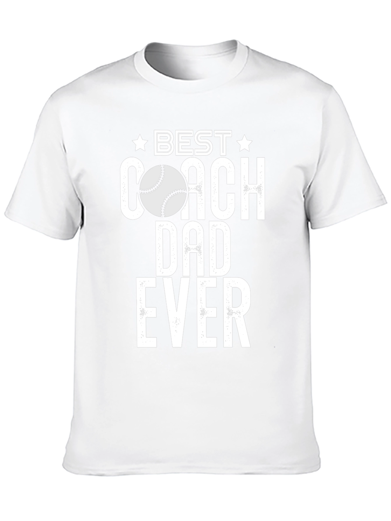 Best Coach Dad Ever T-Shirt Baseball Gift