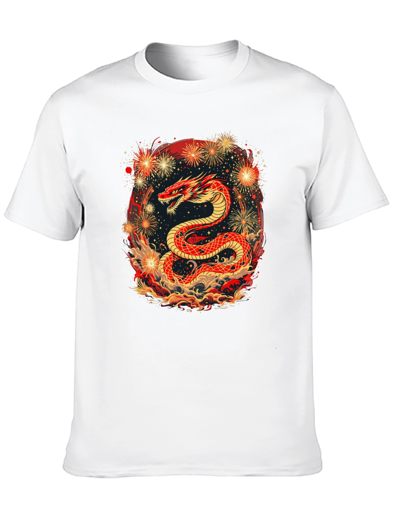 Fiery Dragon Graphic Tee - Year of the Dragon Shirt