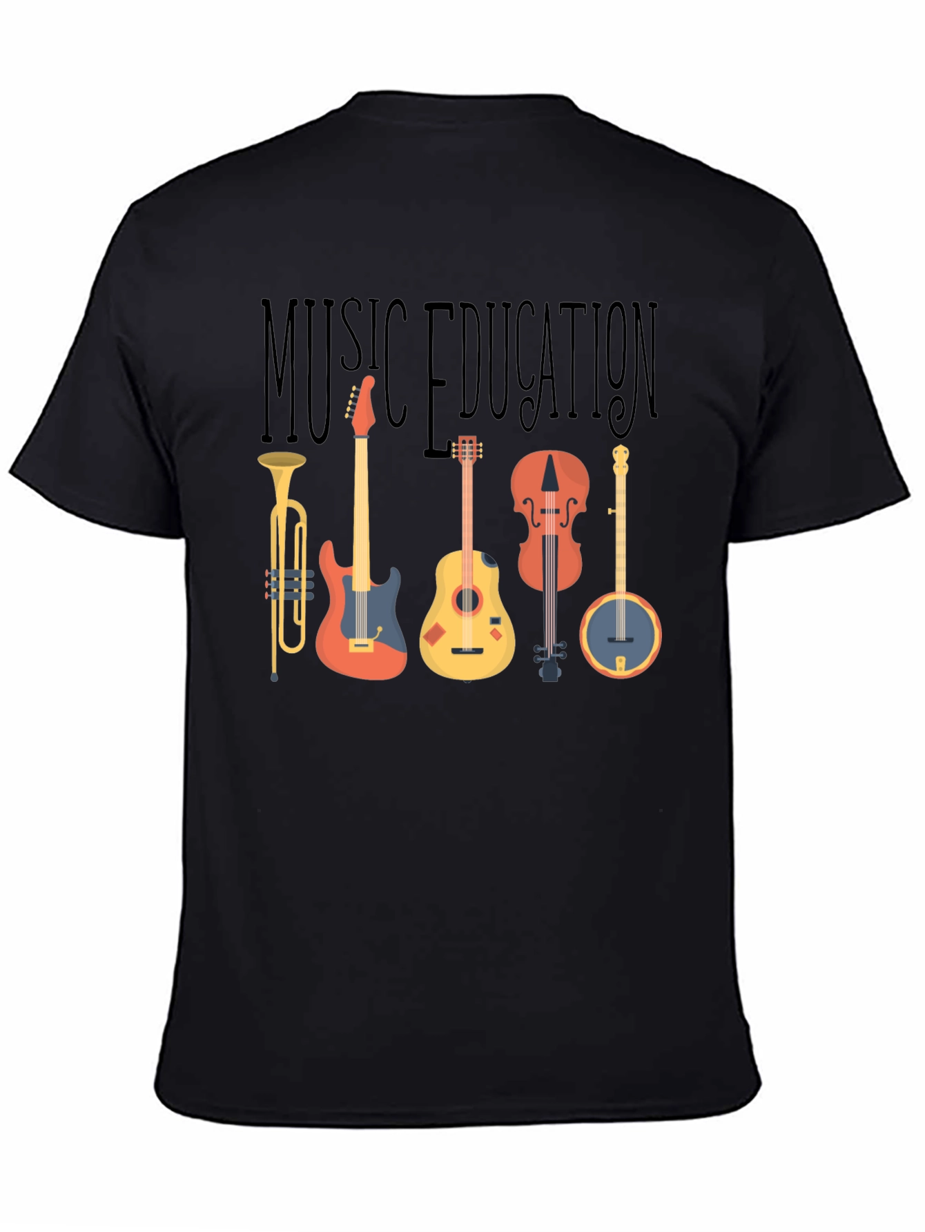 Music Education T-Shirt - Instruments Graphic Tee