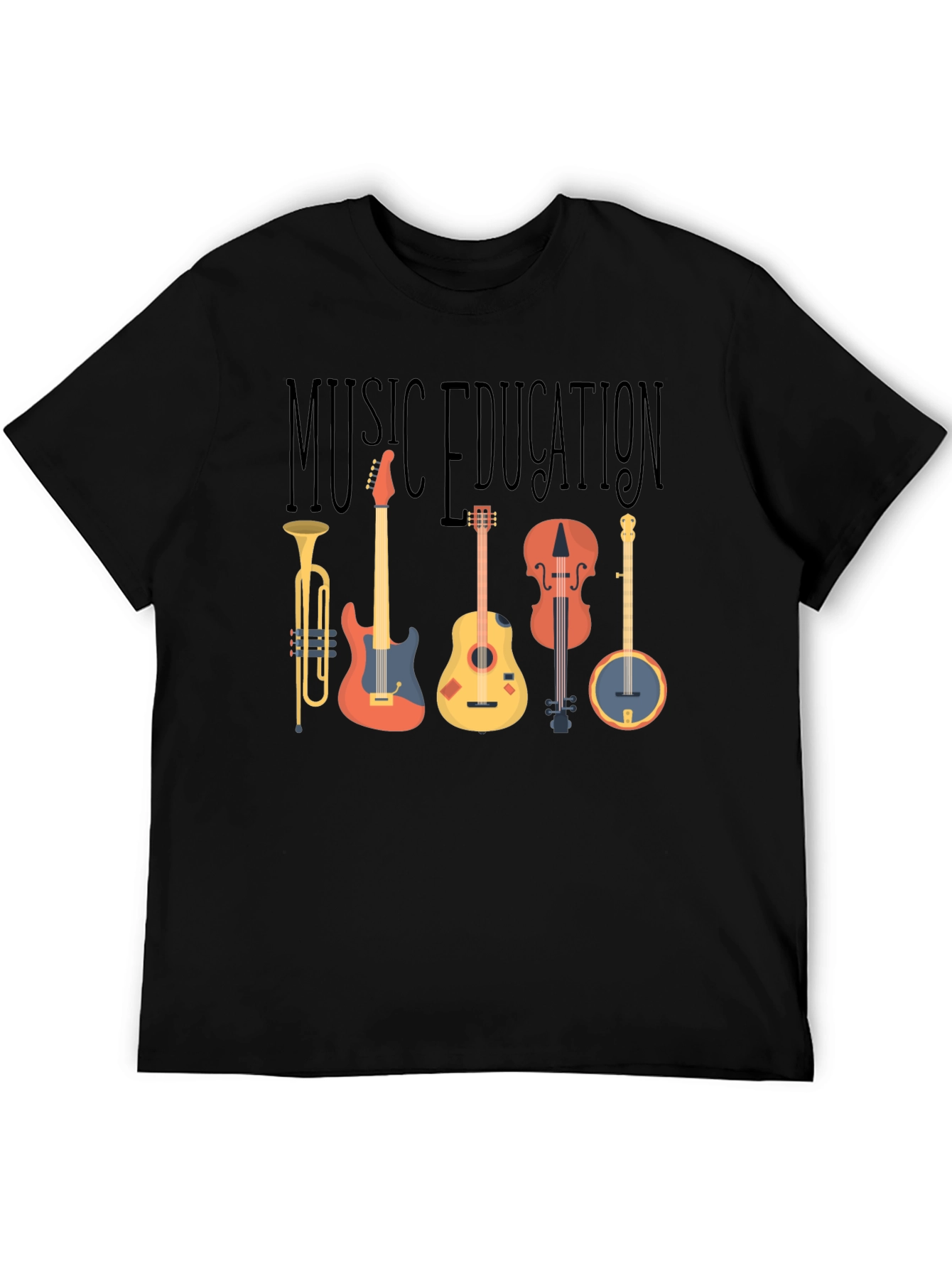Music Education T-Shirt - Instruments Graphic Tee