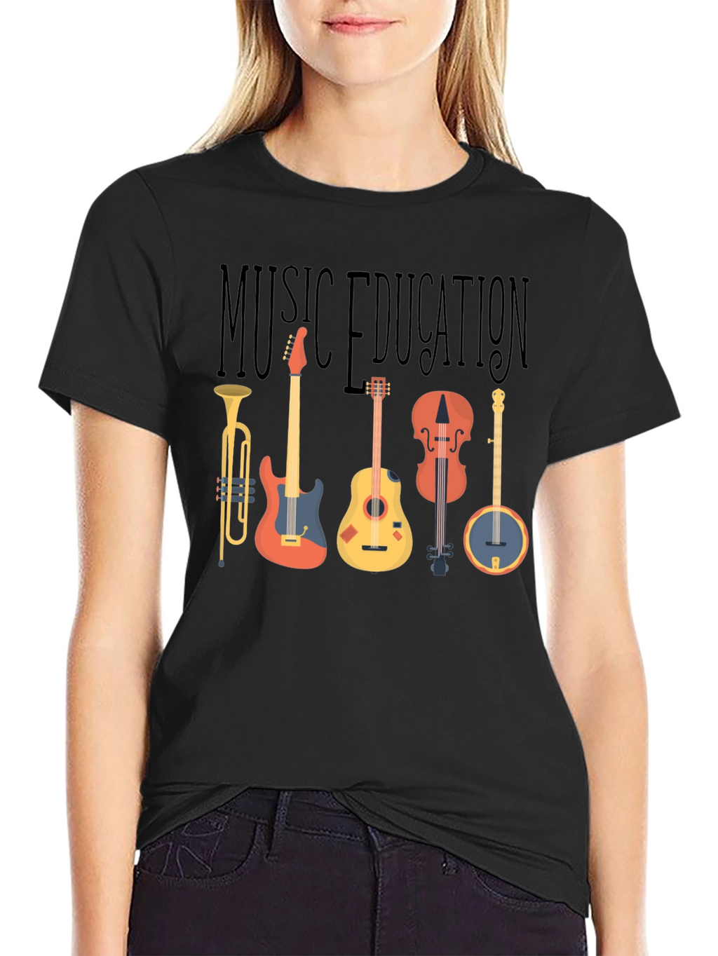 Music Education T-Shirt - Instruments Graphic Tee
