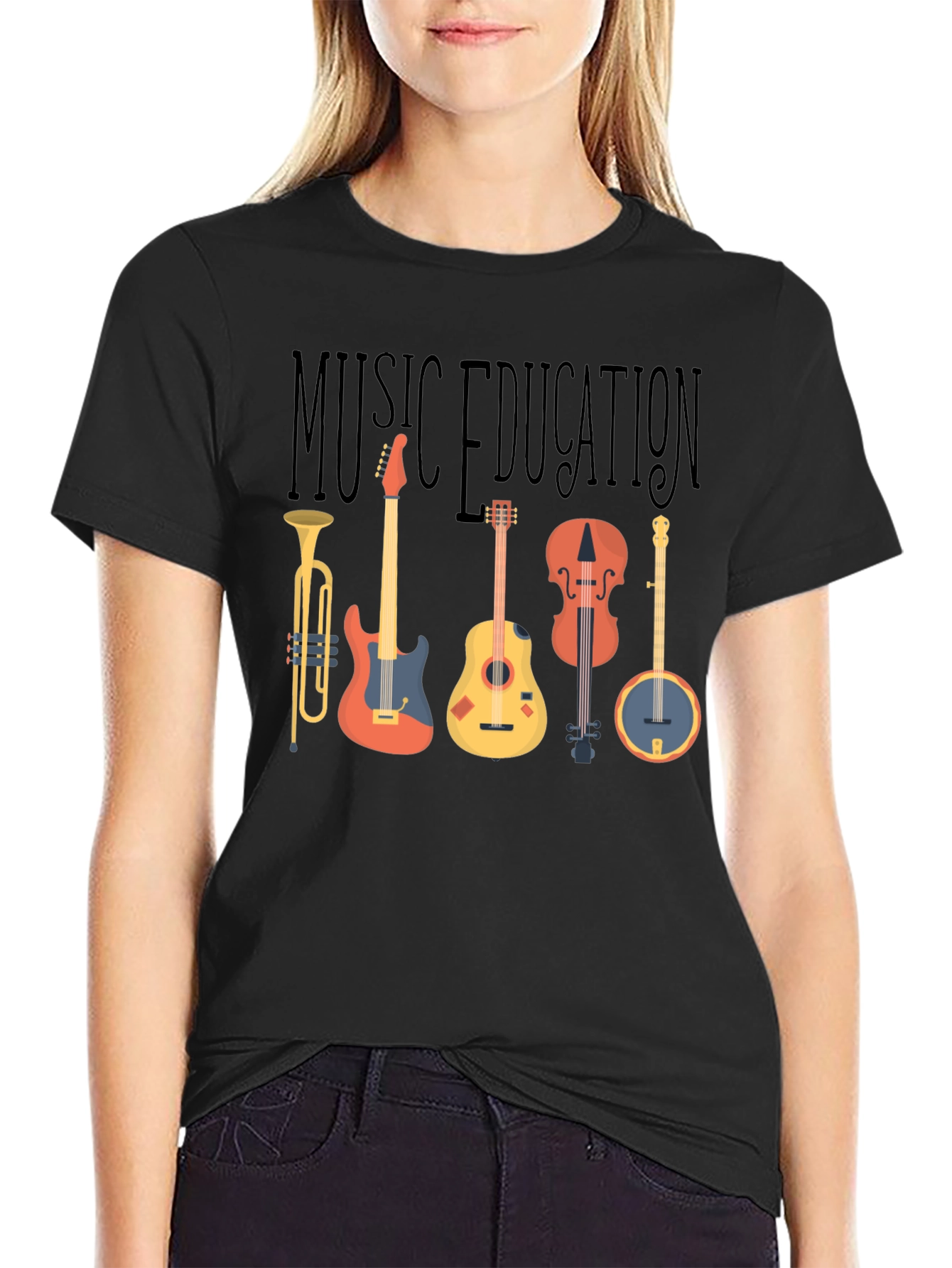 Music Education T-Shirt - Instruments Graphic Tee