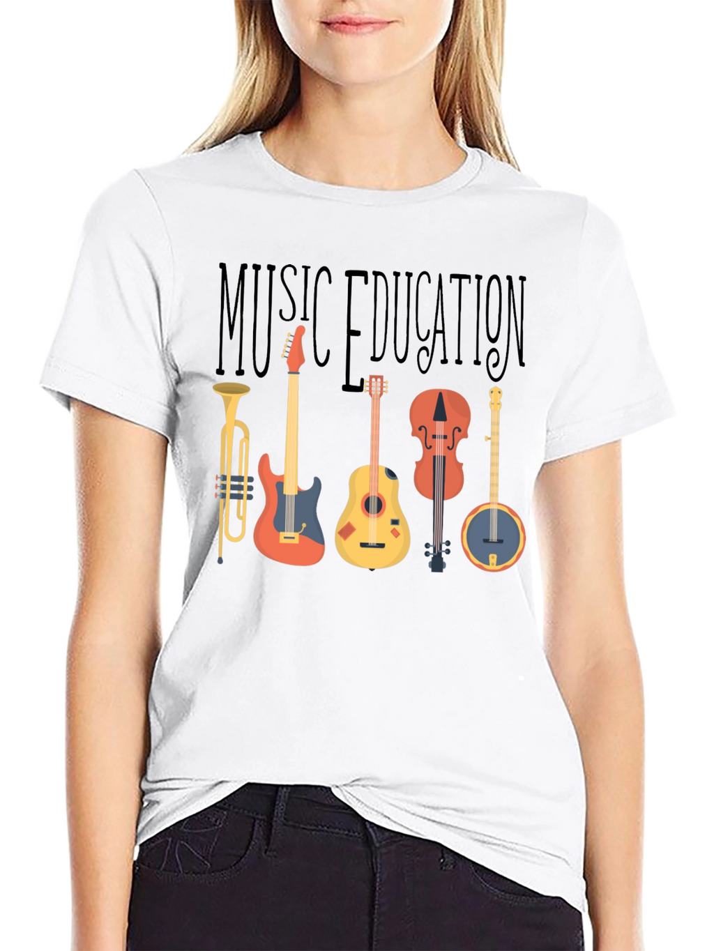 Music Education T-Shirt - Instruments Graphic Tee