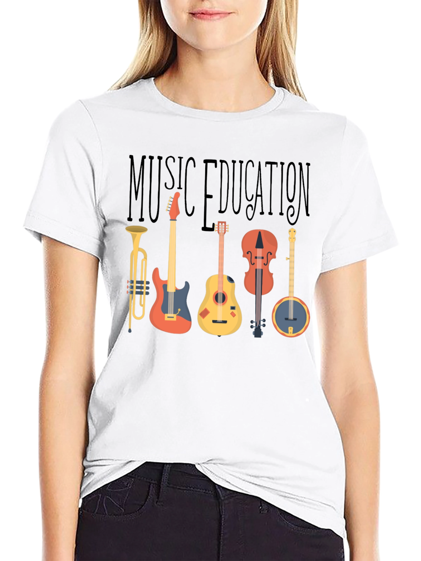 Music Education T-Shirt - Instruments Graphic Tee