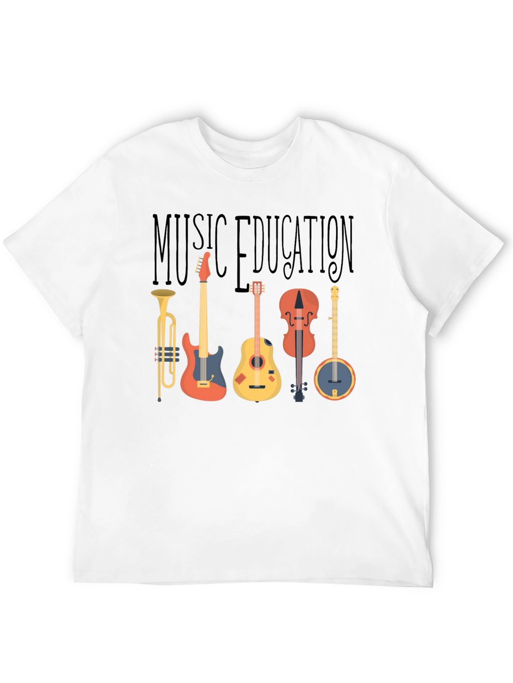 Music Education T-Shirt - Instruments Graphic Tee