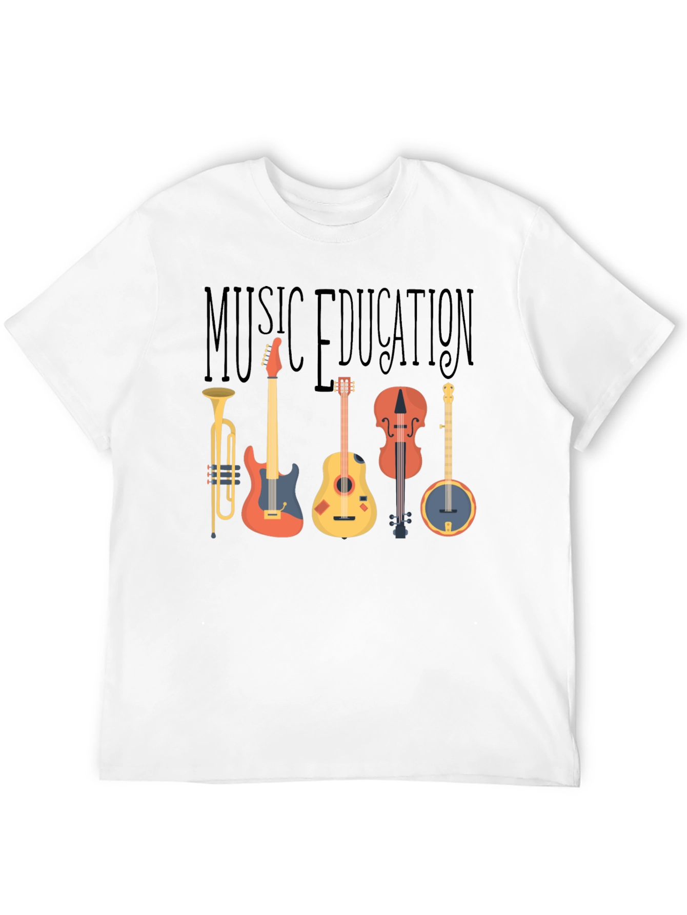 Music Education T-Shirt - Instruments Graphic Tee