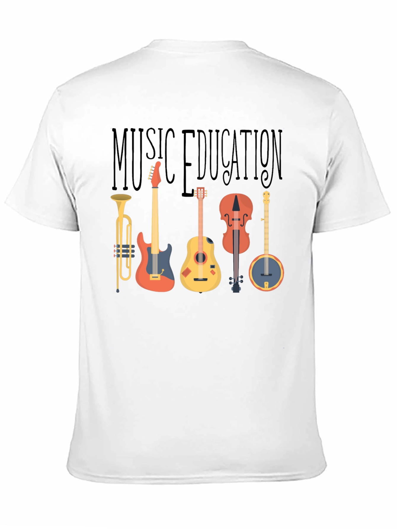 Music Education T-Shirt - Instruments Graphic Tee