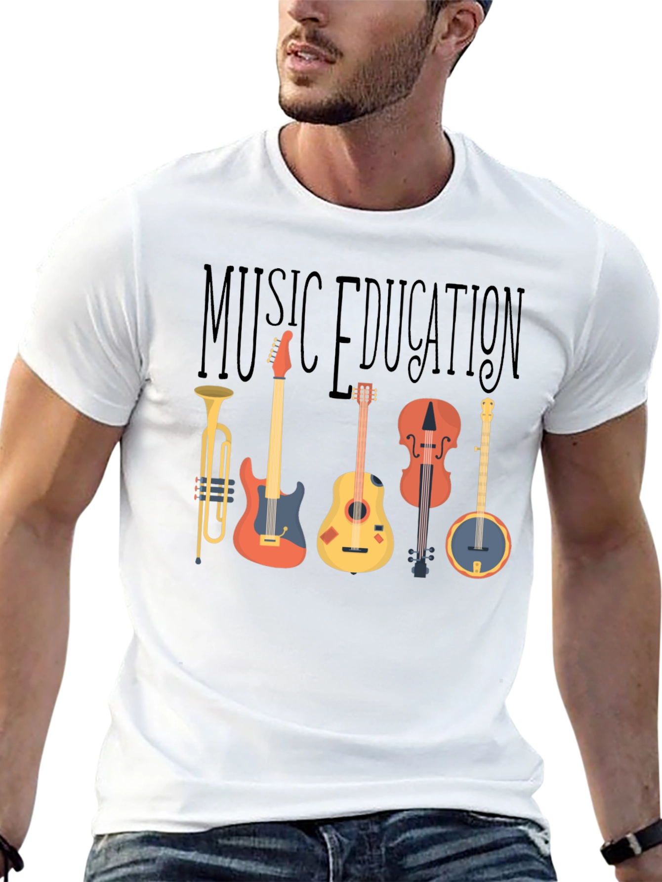Music Education T-Shirt - Instruments Graphic Tee