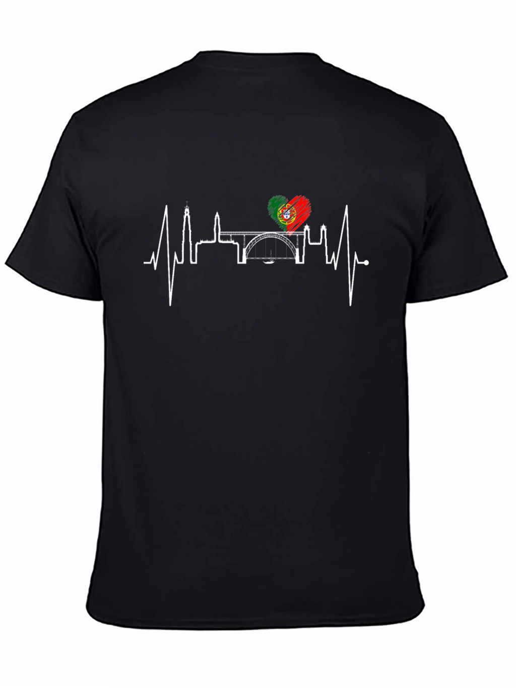 Portugal Heartbeat Cityscape T-Shirt
